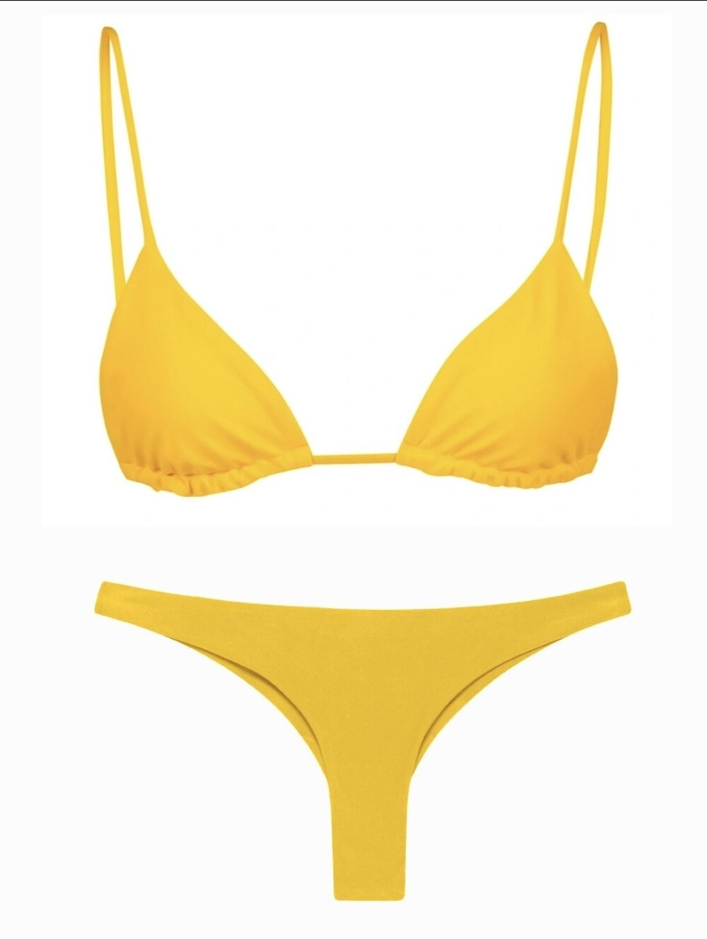 Jade Swim Via Top and exposed Bottom in Canary Size S/M NWT